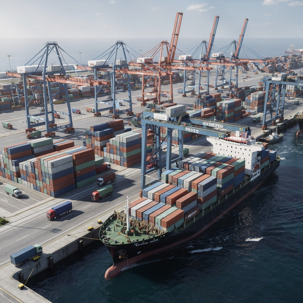 Maritime terminal simulation software for port design