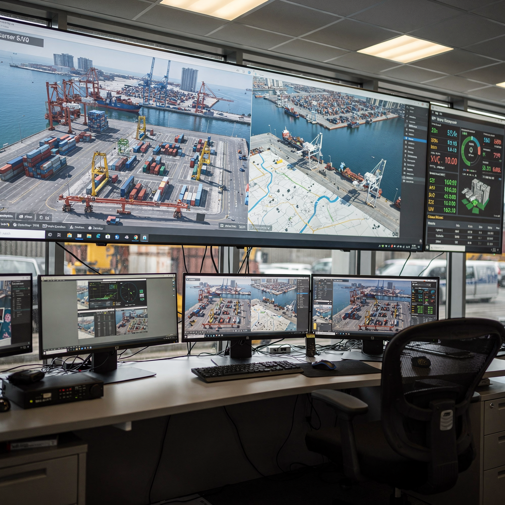 Maritime terminal simulation tools for yard planning