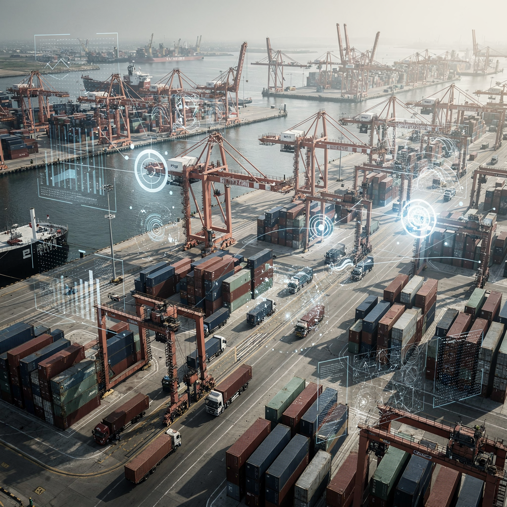 Port digital transformation with AI and TOS