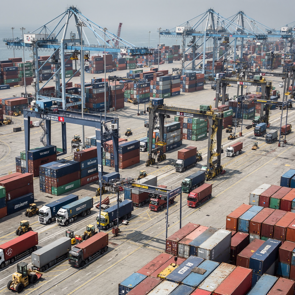 Container terminal operations optimization under EU AI Act