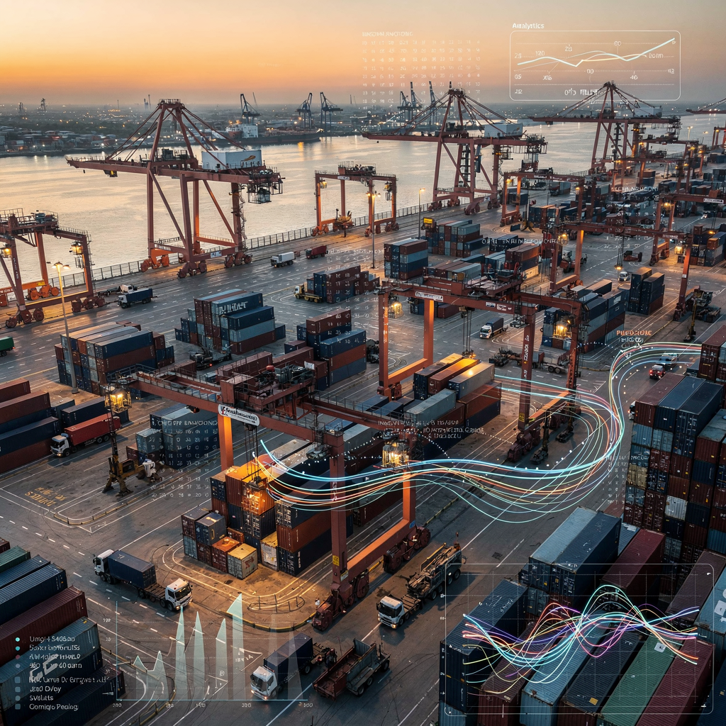 AI modules for automated container port planning
