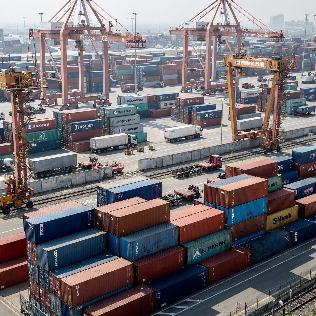 Artificial intelligence in container port yard planning