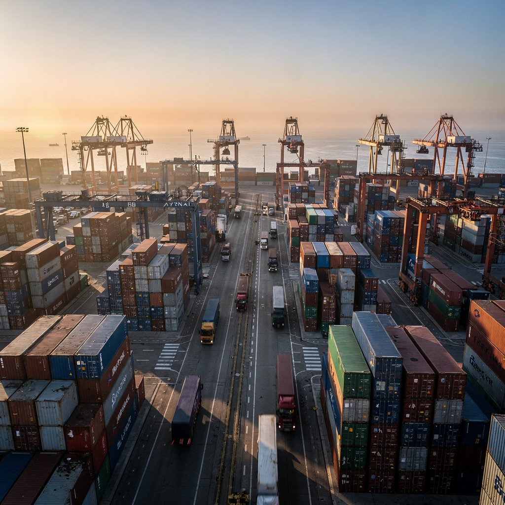 Simio container simulation: study of an empty container