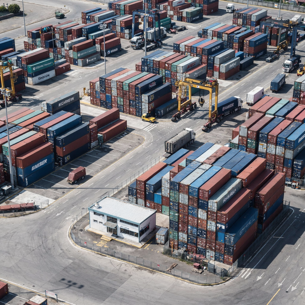 Yard planning software for small inland container terminals
