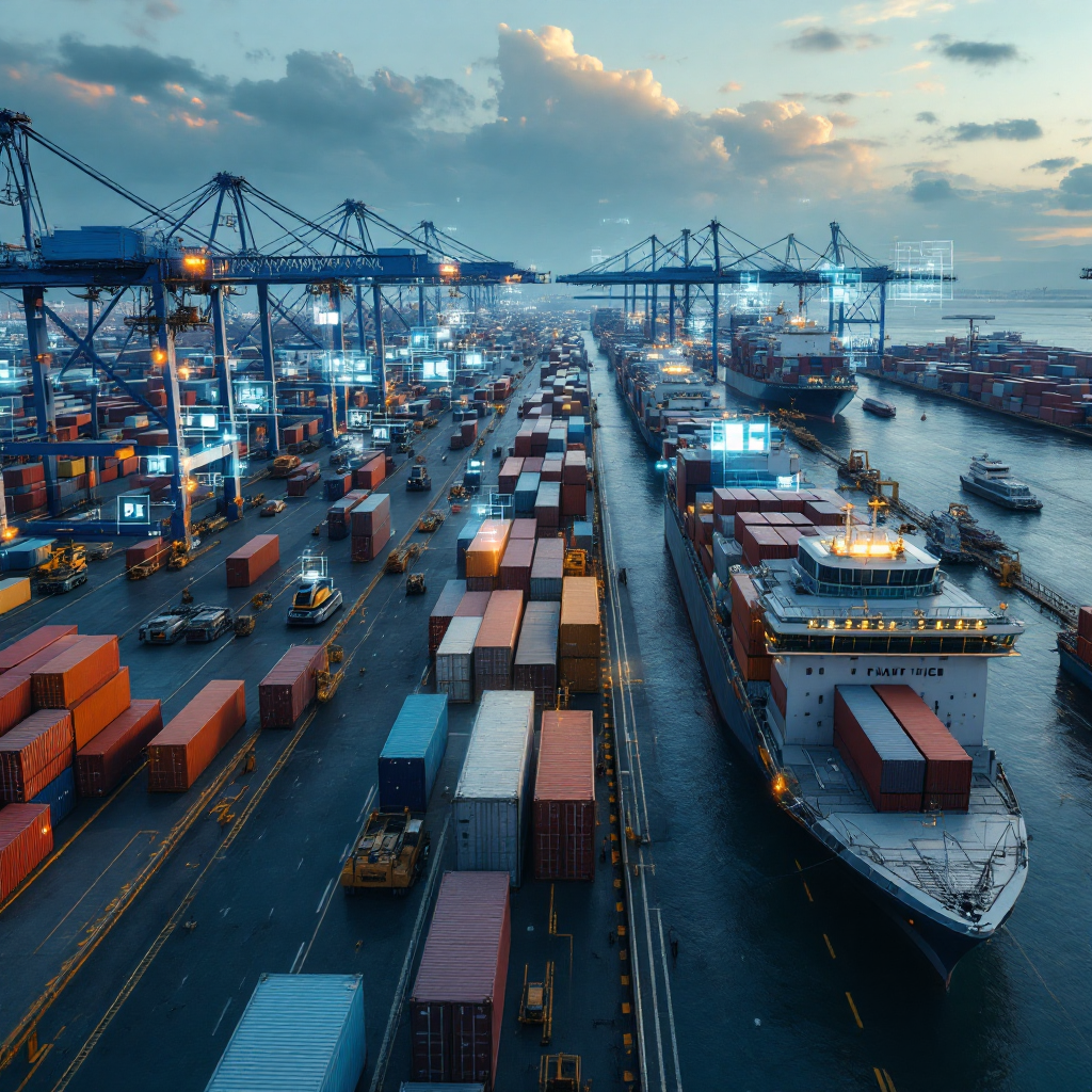 AI and PLCs transform container terminal automation