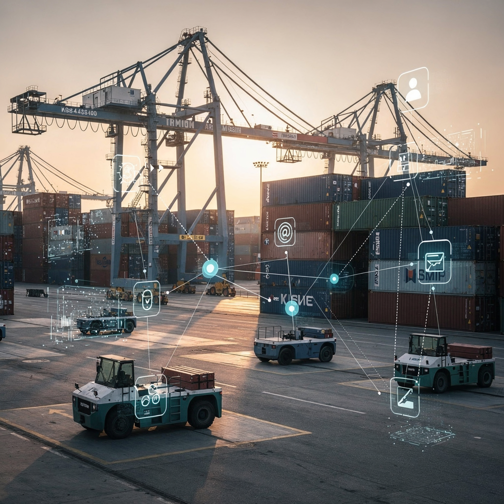 Container port automation software market overview: size