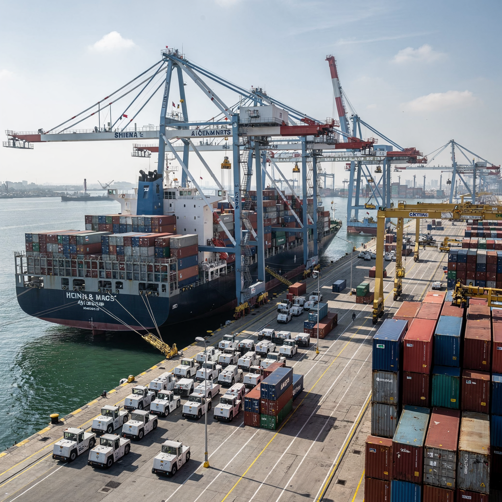 AI algorithm for quay crane scheduling at container terminal