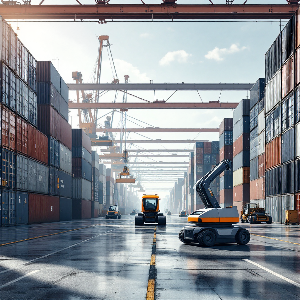 Container terminal automation: housekeeping and stack shuffling
