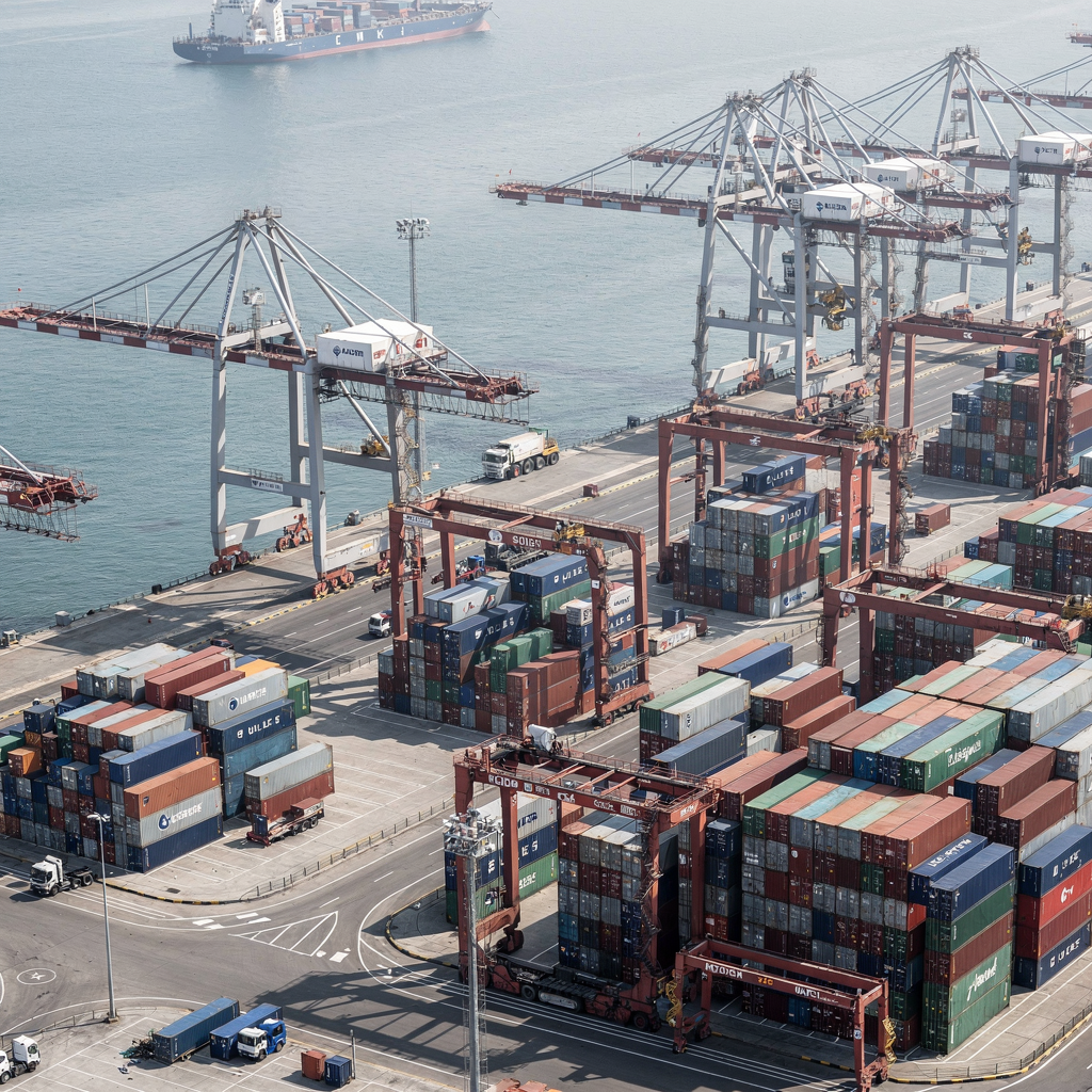 Port logistics simulation software for terminal operations
