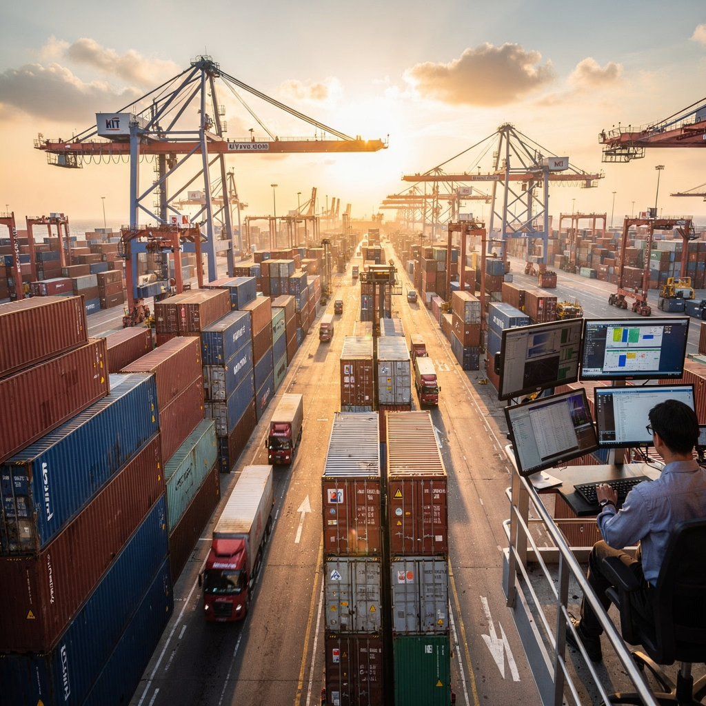 Smart algorithm for container allocation at ports