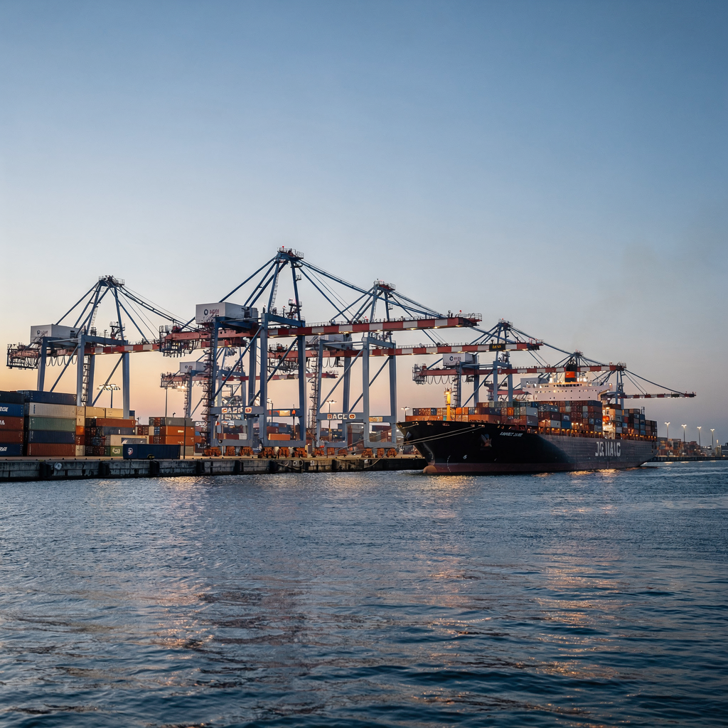 Stability software for vessel loading in container terminals