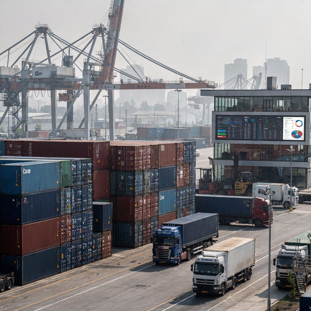 AI modules for container port yard storage optimization