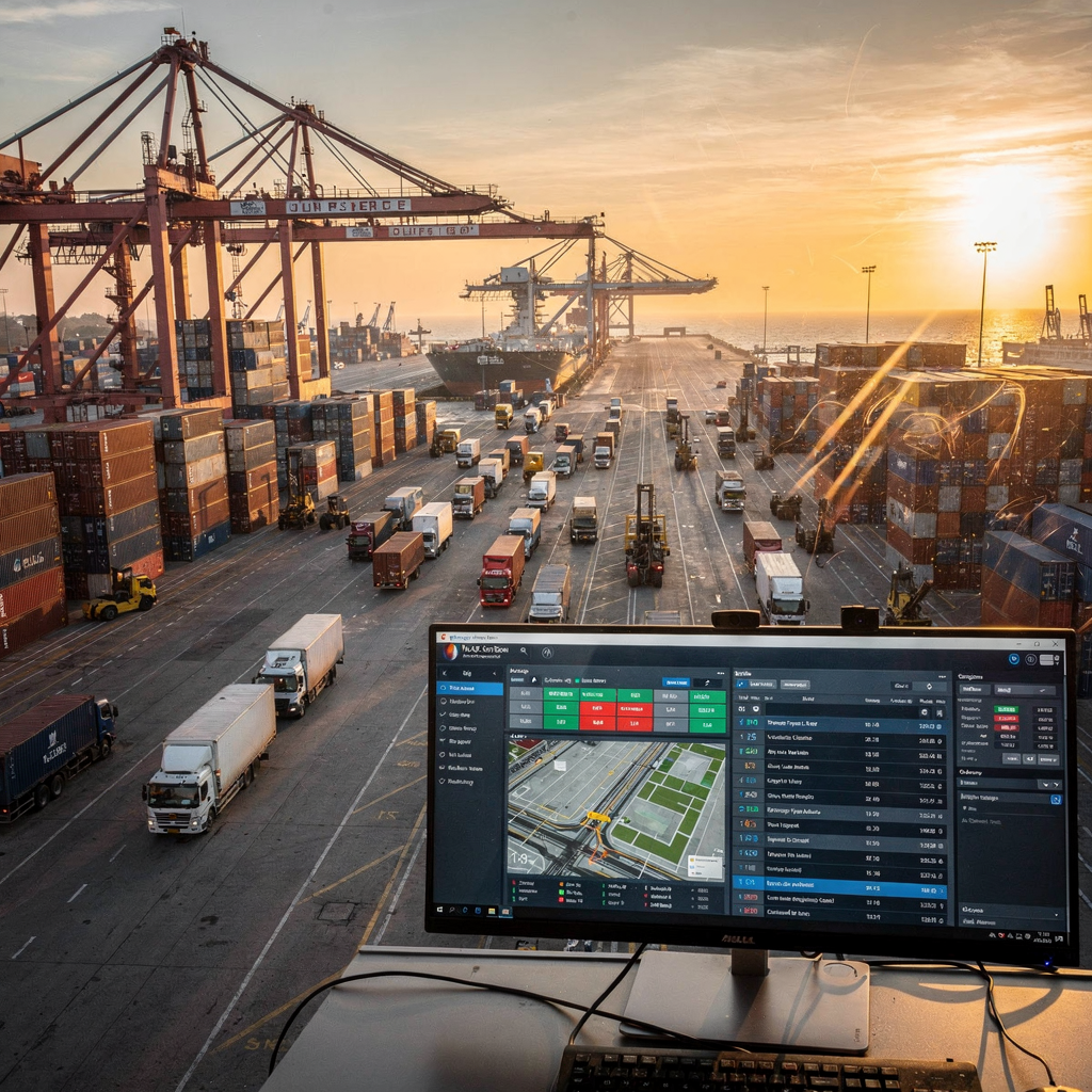 AI machine learning from historical terminal operations data