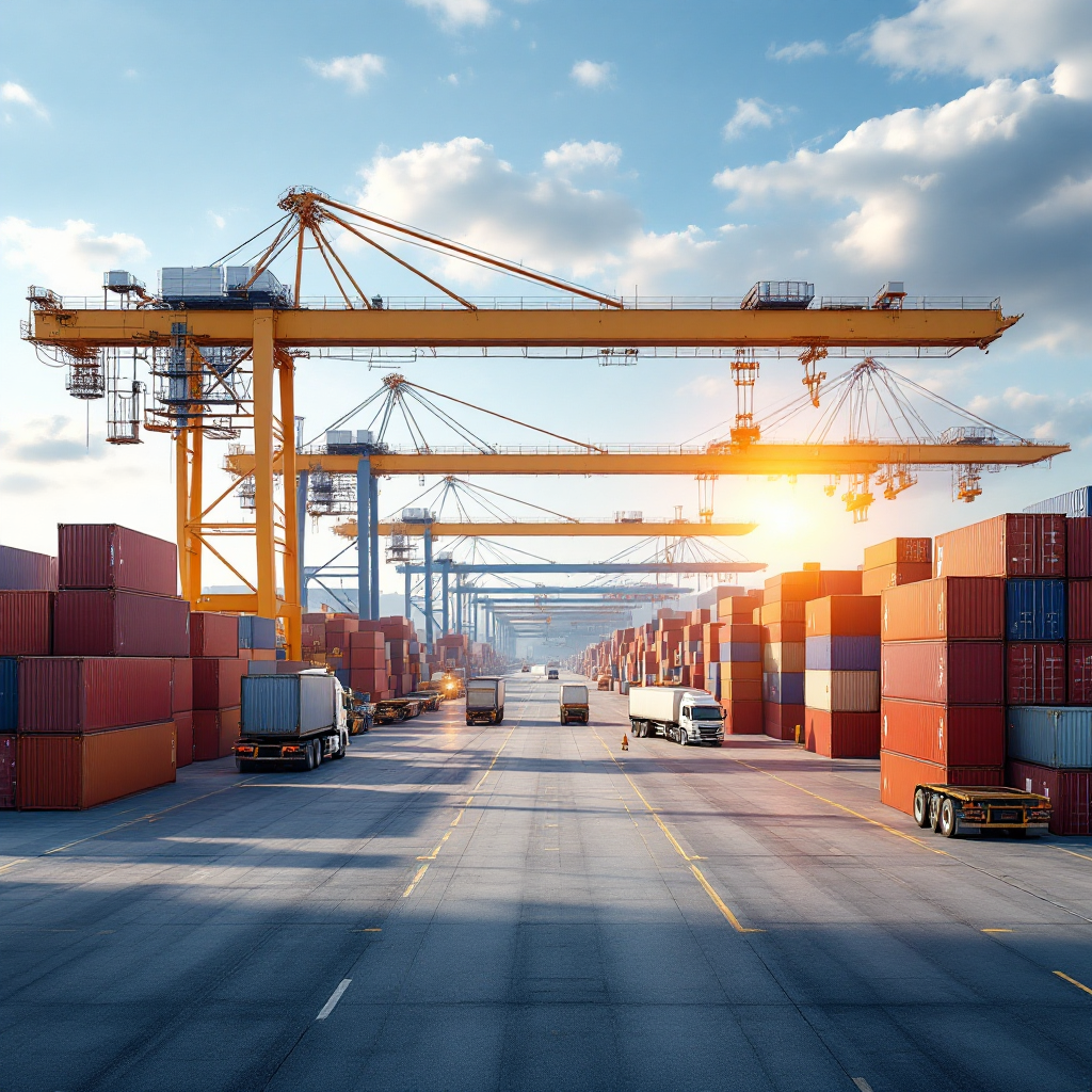 AI algorithms solving inland container terminal planning