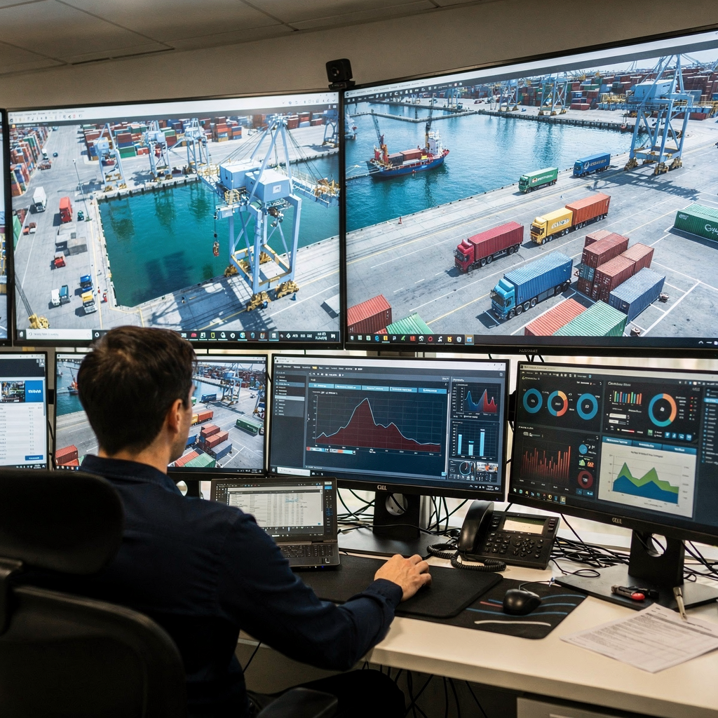 Terminal simulation software for port optimisation