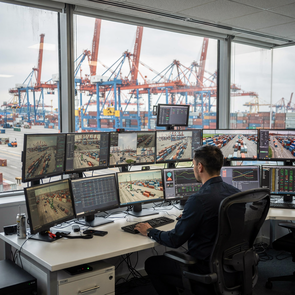 Event-driven API architectures for container terminals