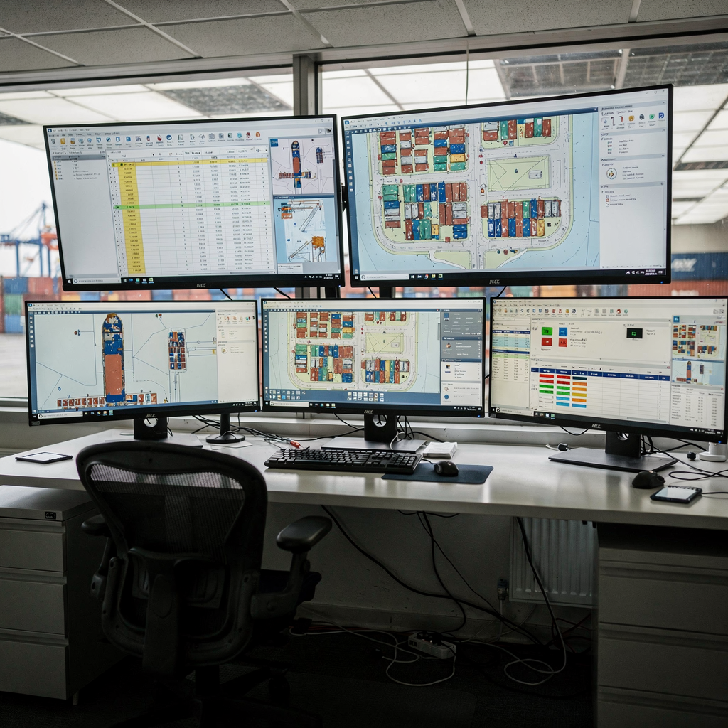 Contpark terminal operating system for container terminals
