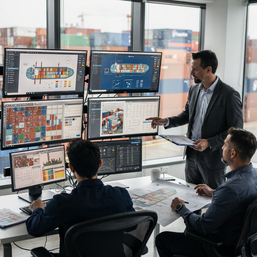 Stowage planning and port automation software