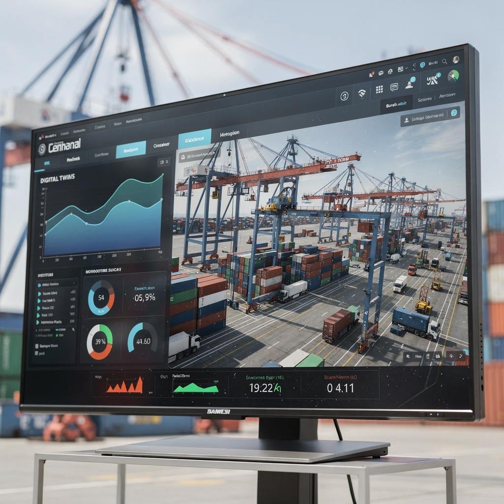 Port terminal throughput simulation with AnyLogic