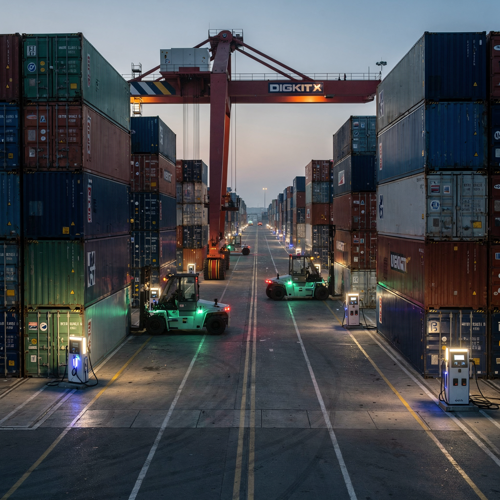 Optimise energy consumption in container terminal yard