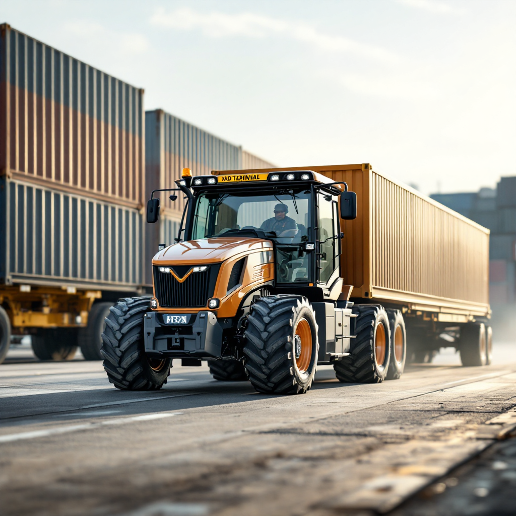 Terminal tractor: Kalmar shunt truck for yard handling