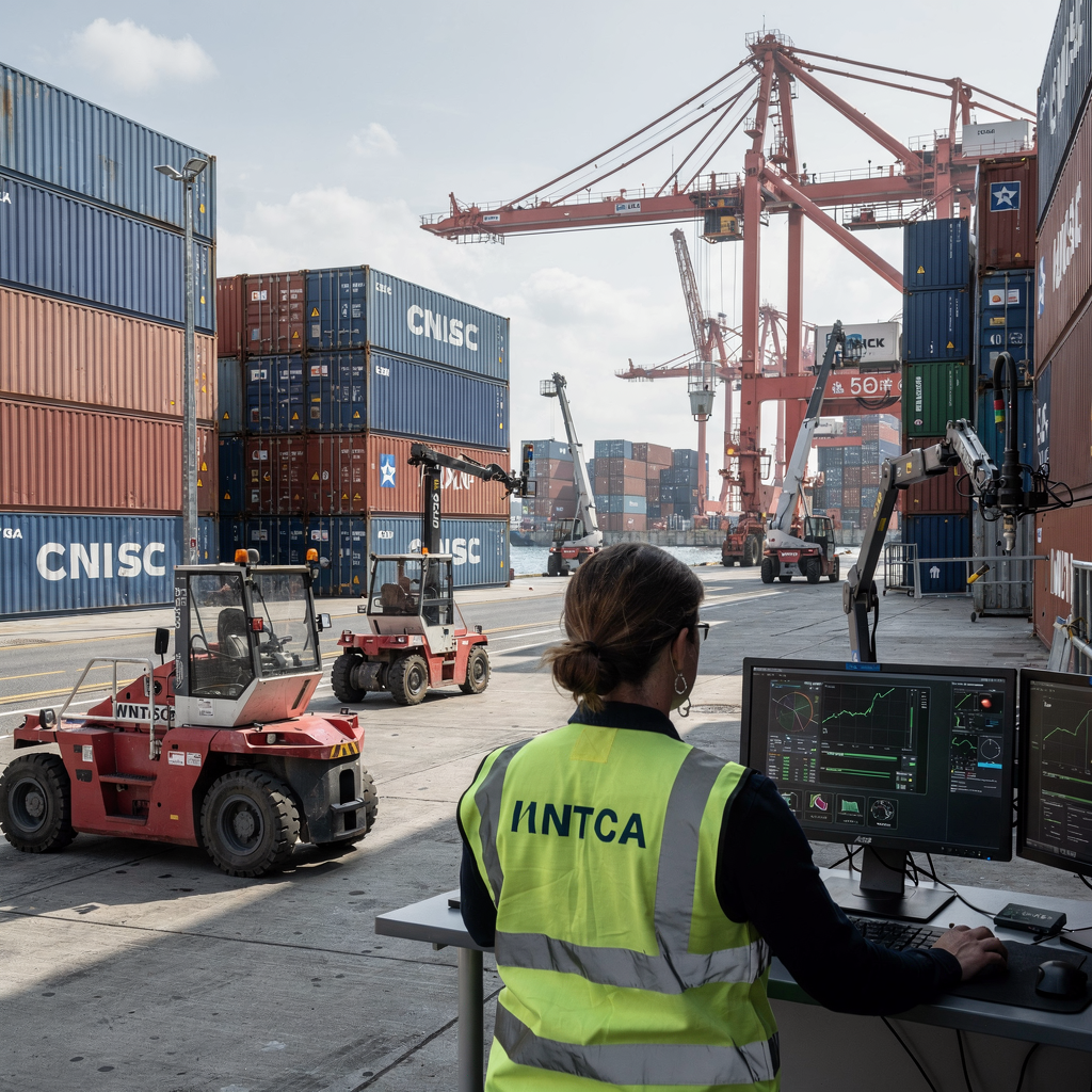 Reskilling port workers for container terminal automation