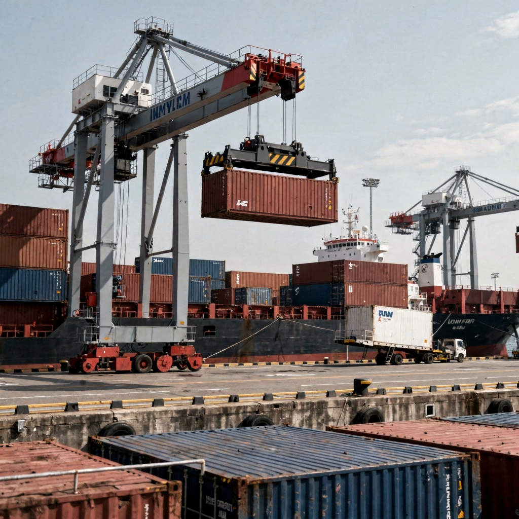 Reducing crane idle time in ports with twistlock automation