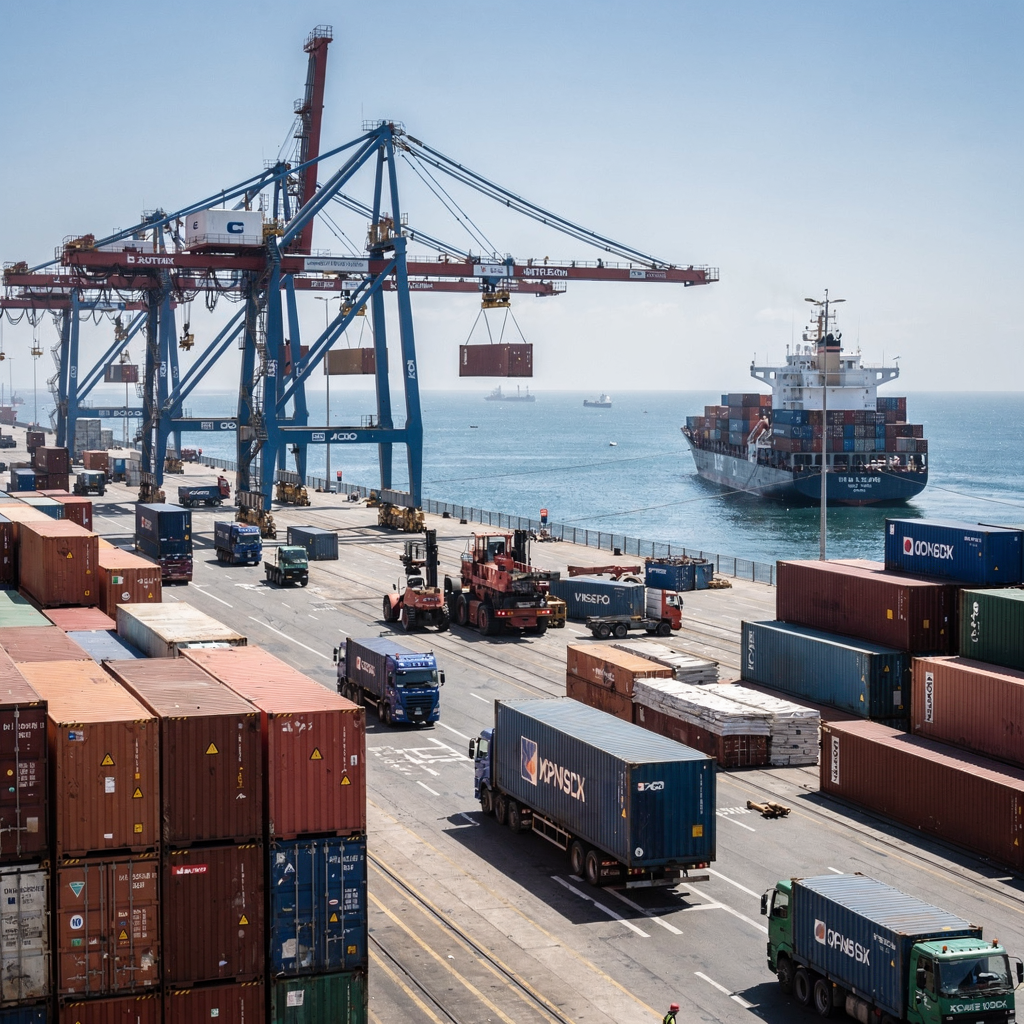 AI-assisted vessel planning for shortsea container terminals