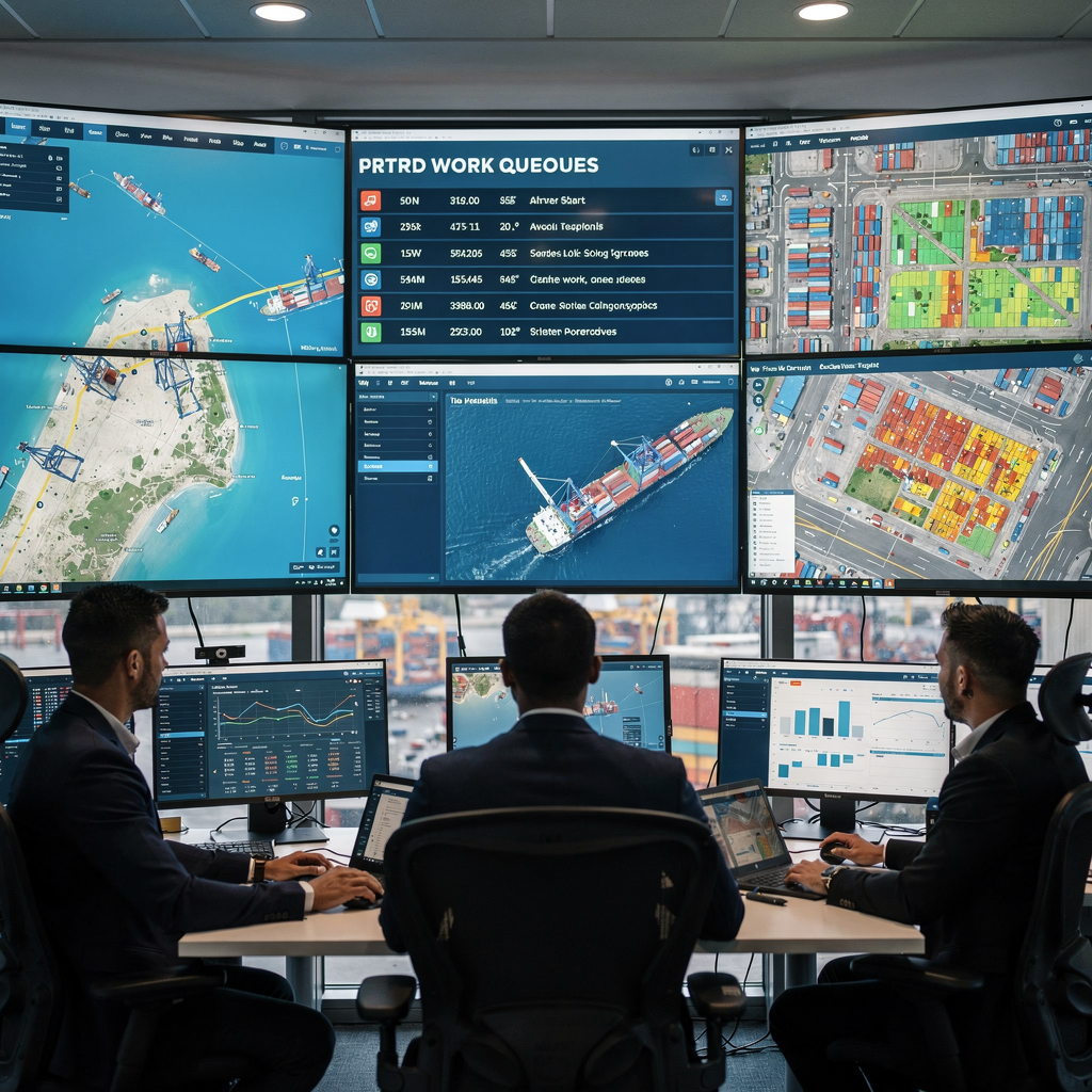 AI-powered port optimization for deepsea container terminals