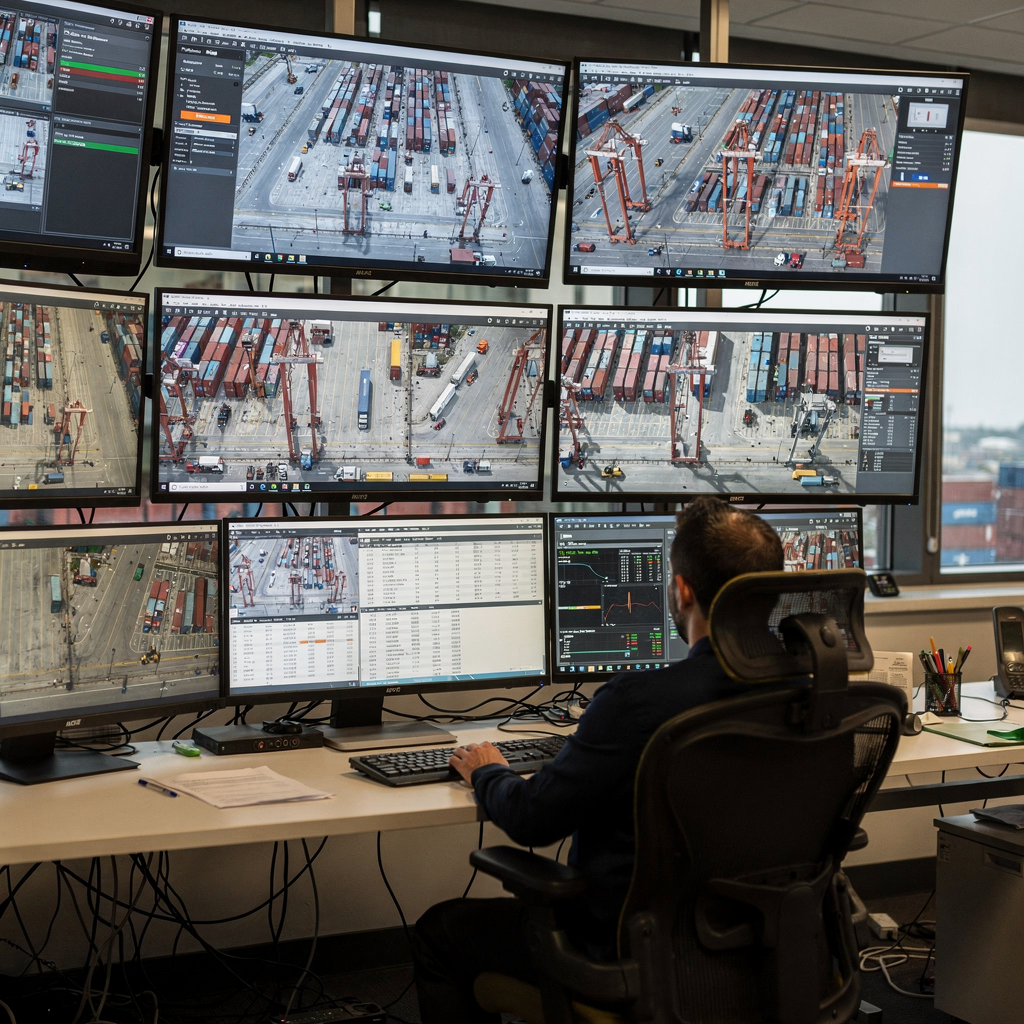Real-time dispatch optimisation in container terminals
